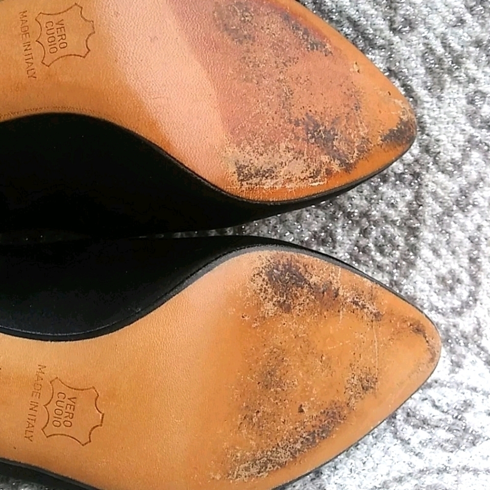 Yves Saint Laurent Paris Vintage Satin Black Dress Heels - Picture 9 of 14